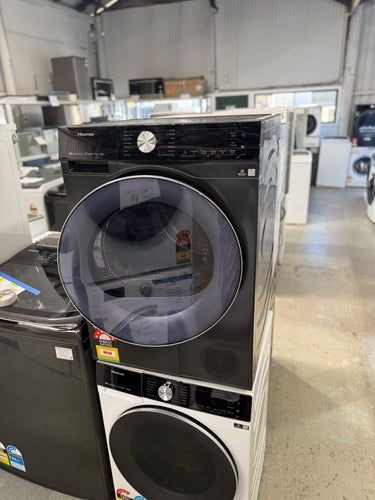 Factory second Hisense 9kg Heat Pump Dryer - Black HDFS90HAB - Second Hand Appliances Geebung